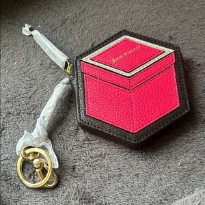 Juicy Couture Pink and Black Hexagonal Key Holder